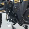 Hydraulic rear foot brake on Talaria Sting