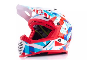 Helmet LS2 MX437 FAST EVO FUNKY RED WHITE cross enduro