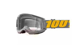Motorcycle goggles 100% Procent model Strata 2 Izipizi grey, clear glass