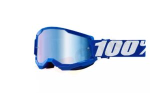 Motorcycle goggles 100% Procent model Strata 2 Blue color blue, mirror blue glass