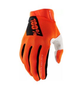 Motorcycle gloves 100% Procent Ridefit fluo orange