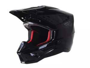 Alpinestars S-M5 Scout black-silver gloss cross enduro helmet