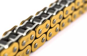 Chain (gold) (custom length) (420) for Sur-Ron X/L1e/Talaria Sting