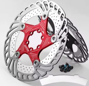 203mm (cooling fins) front floating brake disc on Sur-Ron X/L1e/Talaria Sting