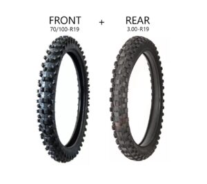 BEST PRICE SET (2pcs) PNEU 70/100-R19 + 3.00-R19 on Sur-Ron X/L1e/Talaria Sting