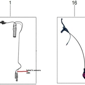 kabel k ABS sensoru Sting Talaria