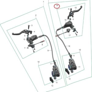 brzdová pumpa přední Pro Talaria