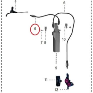 hadice brzd Sting ABS 250 mm Talaria