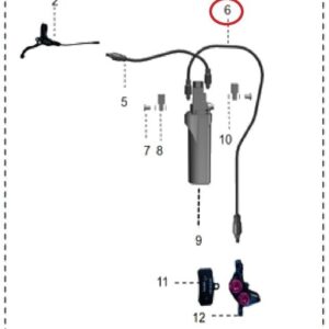 hadice brzd Sting ABS 960mm Talaria
