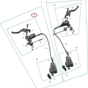 brzdová pumpa zadní Pro Talaria