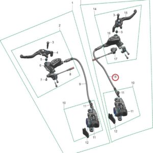 brzdová hadice přední Pro Talaria