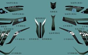 sada polepů Talaria Sting R  zelená Talaria