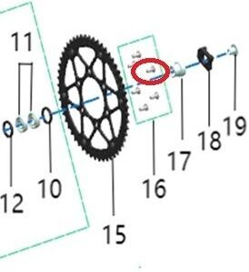 šroub rozety Sting Pro Talaria
