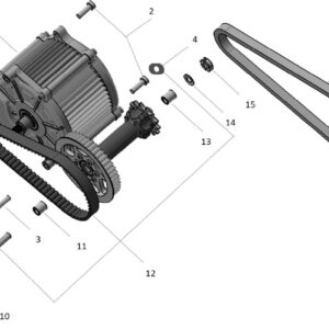 kolo řemenu 23z na motor Talaria XXX Talaria
