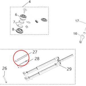 Pravý - chránič vidlice KKE dětská verze Sur-Ron