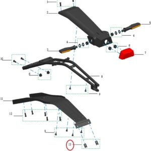 plechová uchytka M5 Clip Talaria