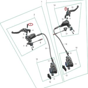 šroub brzdové páky Pro Talaria