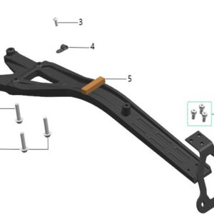 hliníková výztuha držáku RZ Komodo Talaria