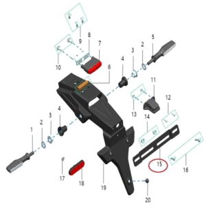 držák RZ plech Komodo