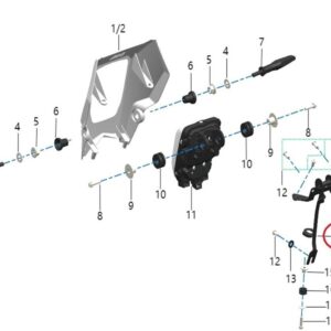 držák světla a blikačů Komodo Talaria