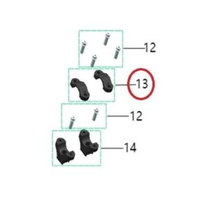 klema držáku řidítek Komodo Talaria