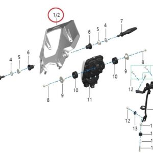 kryt předního světla bílá Komodo Talaria