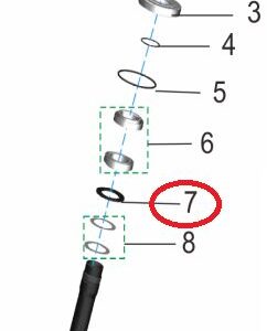 těsnění ložiska řízení Komodo Talaria