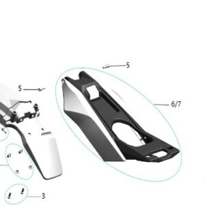 přední blatník bílý Komodo Talaria